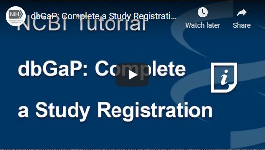 Video on Complete a Study Registration